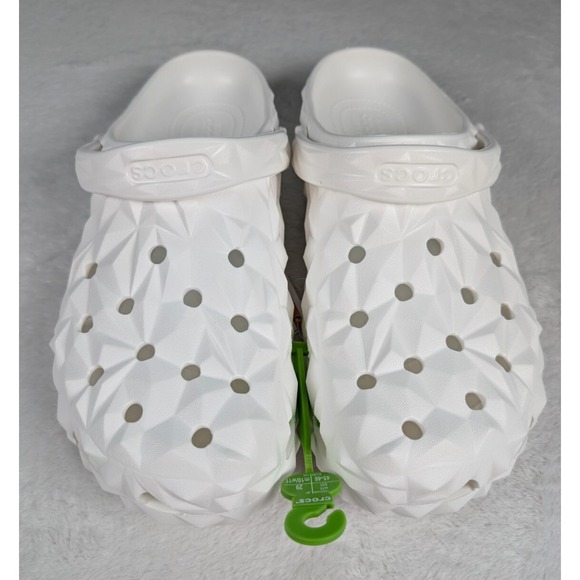 Crocs Classic Geometric Clogs Mens 11 Womens 13 White Disney Epcot Ball NEW - Picture 1 of 7
